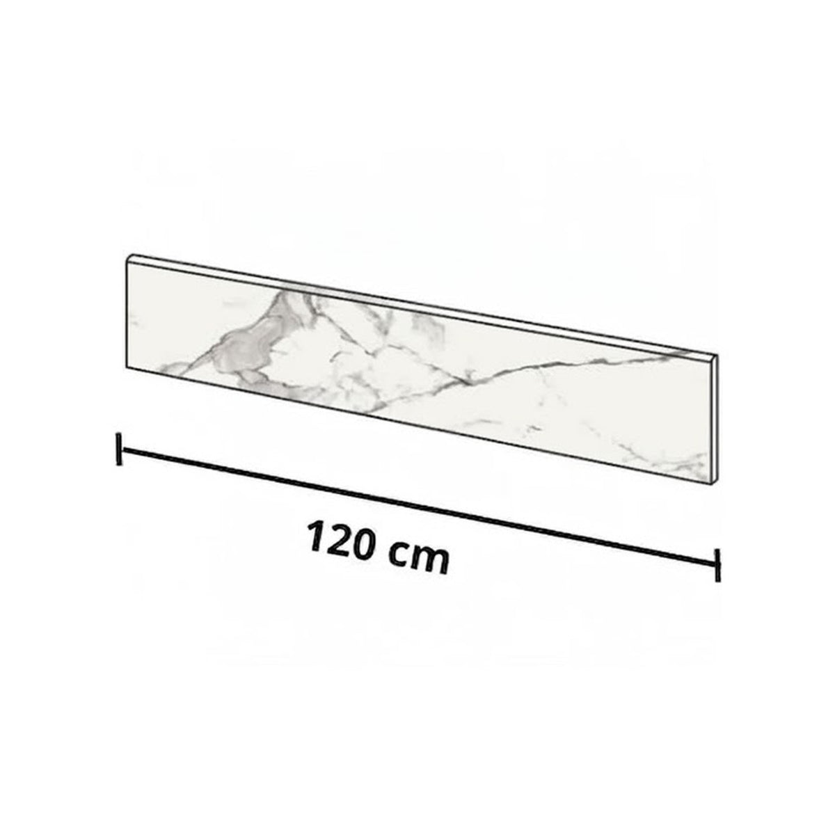 Battiscopa in Gres Porcellanato 120 cm – Tutte le Finiture EKUR SLAB
