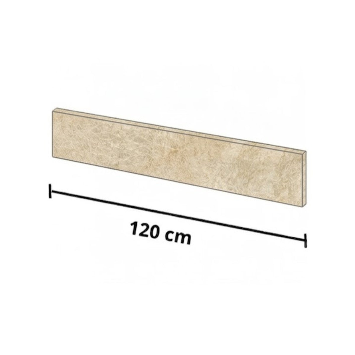 Battiscopa in Gres Porcellanato 120 cm – Tutte le Finiture EKUR SLAB