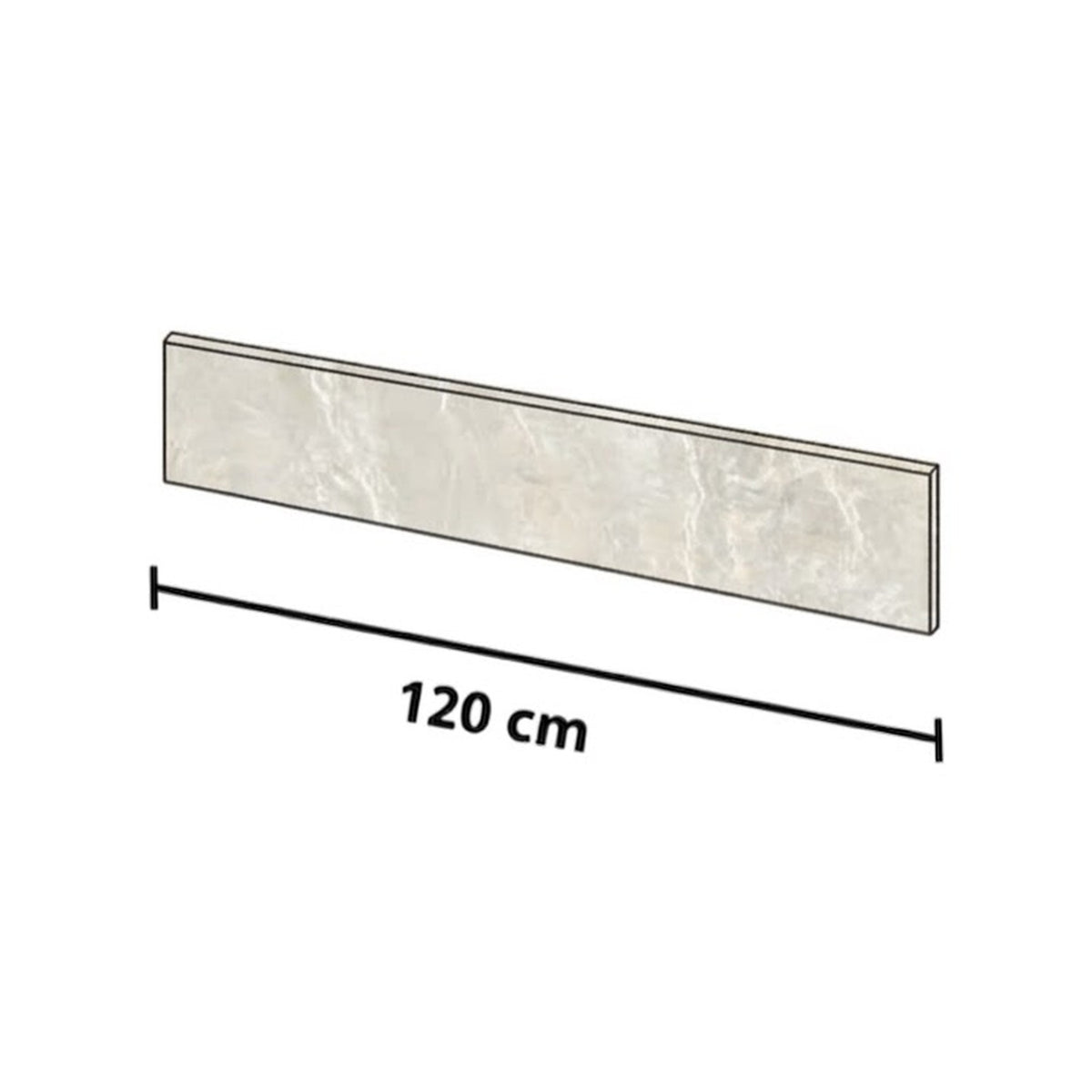 Battiscopa in Gres Porcellanato 120 cm – Tutte le Finiture EKUR SLAB