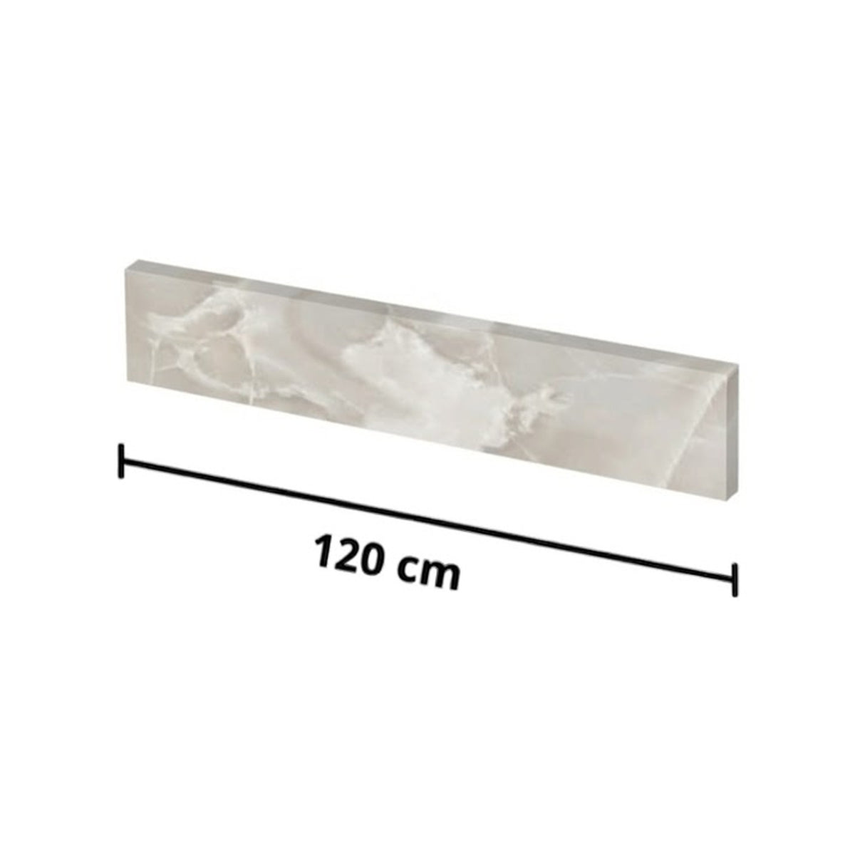Battiscopa in Gres Porcellanato 120 cm – Tutte le Finiture EKUR SLAB