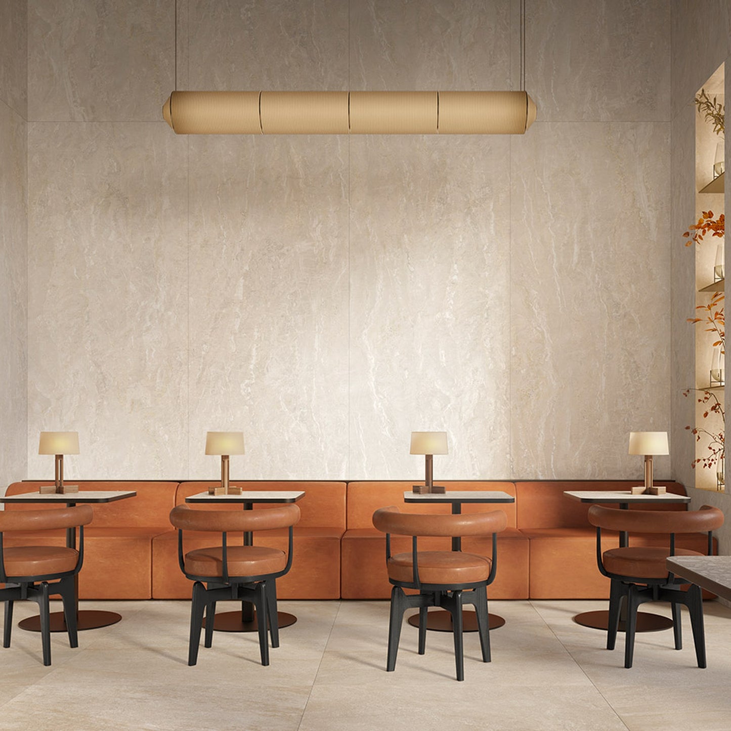 Royal Ivory a parete in locale commerciale
